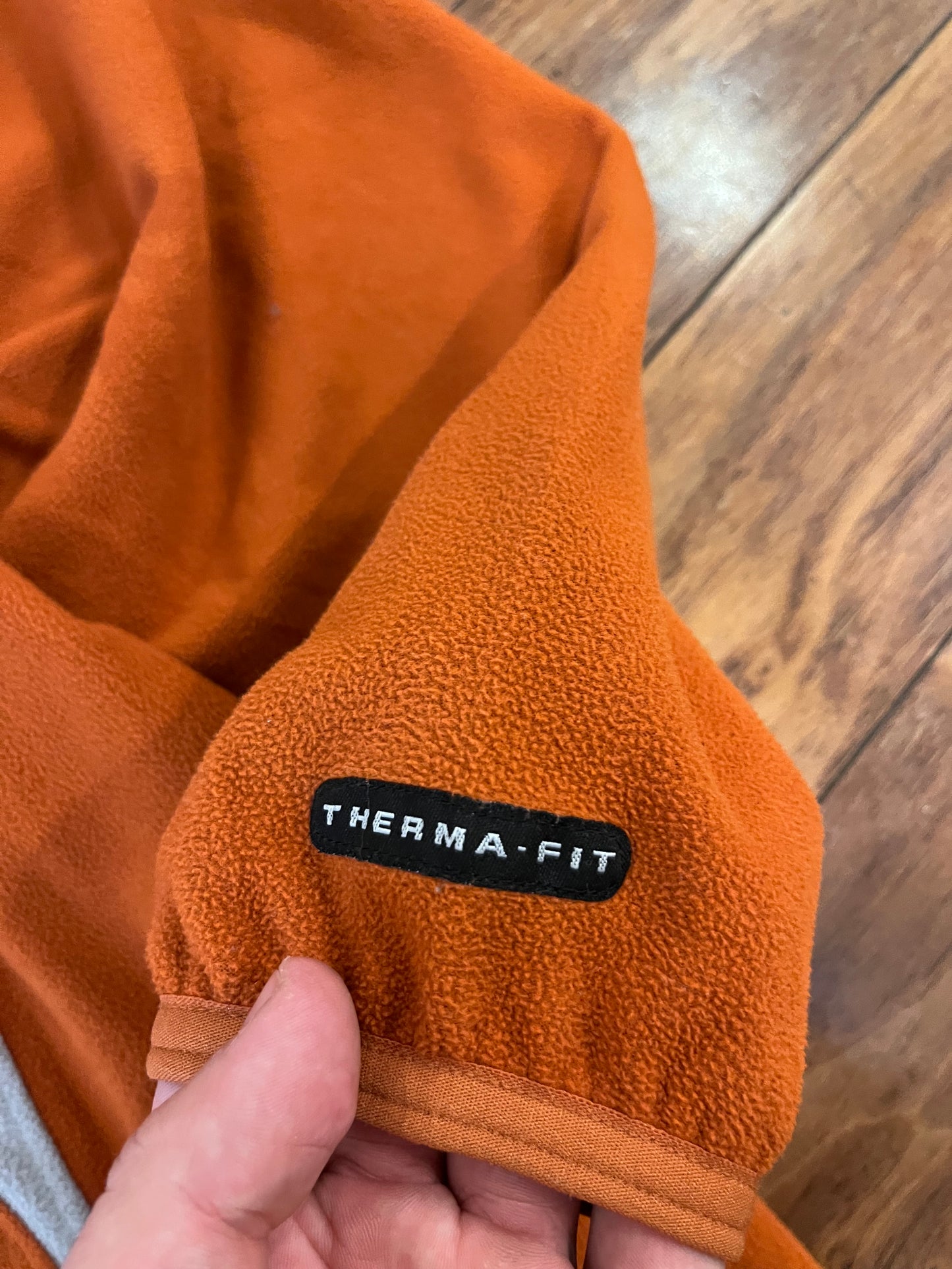 90s Nike Orange Fleece Crewneck (L)