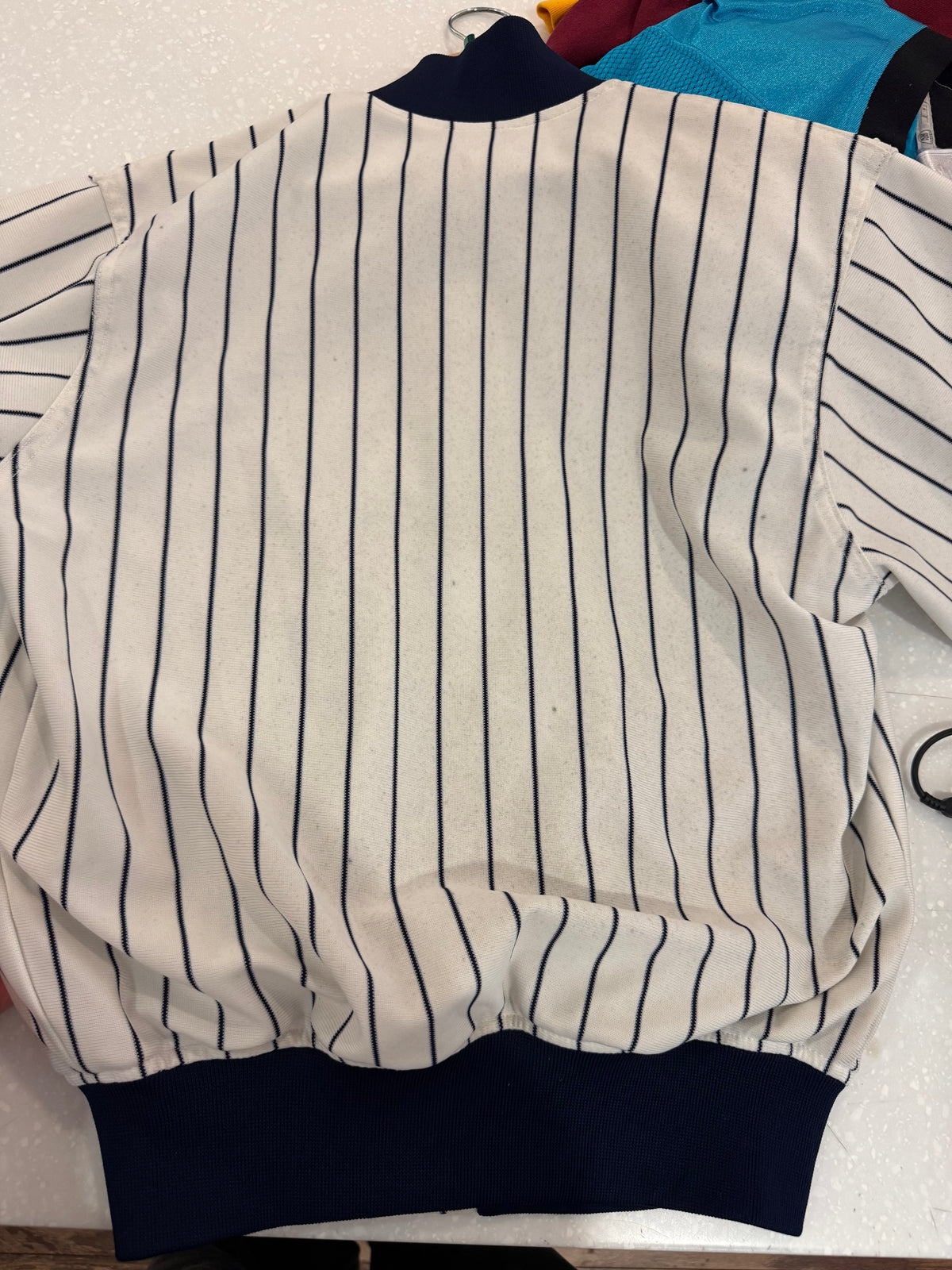 80s Chicago White Sox Vintage Pinstripe Coach Jacket (M)