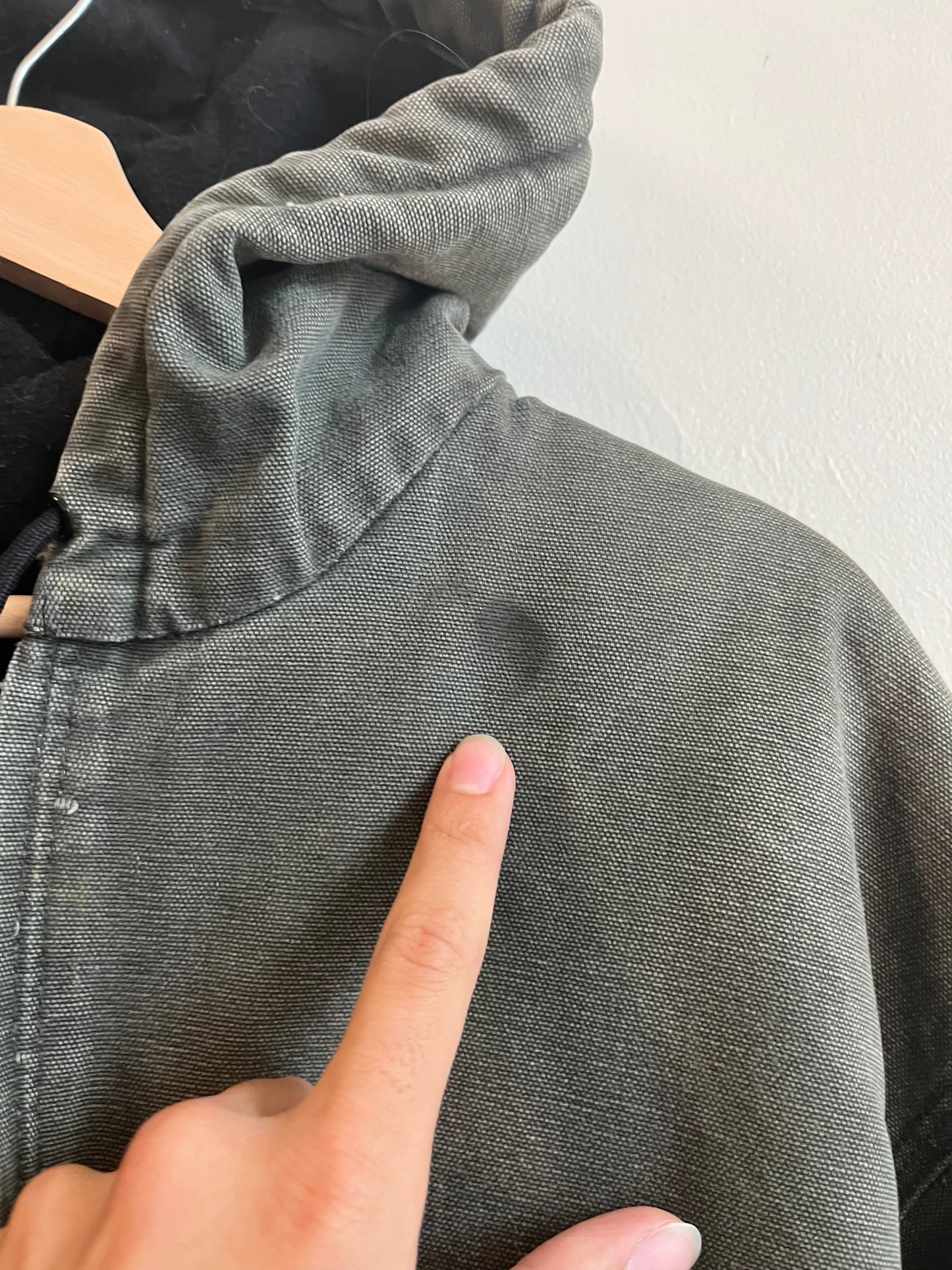 2006 Carhartt J130 Moss Green Distressed Jacket (L Tall)