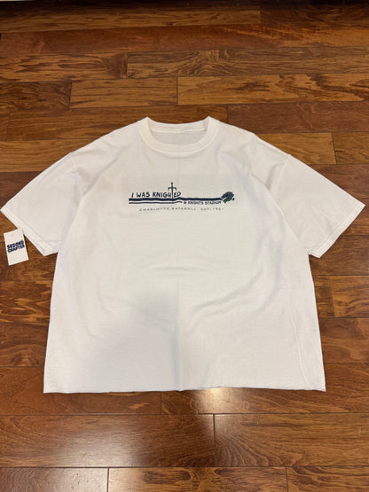 00s Charlotte Knights "I Was Knighted" Cropped Tee (XL)