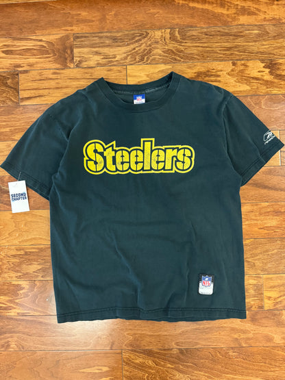 00s Pittsburgh Steelers Reebok Spell Out Tee (M)