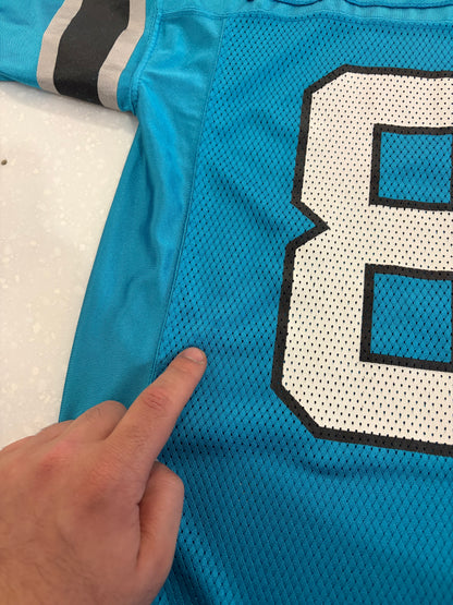 00s Carolina Panthers Steve Smith Reebok Blue Jersey (M)