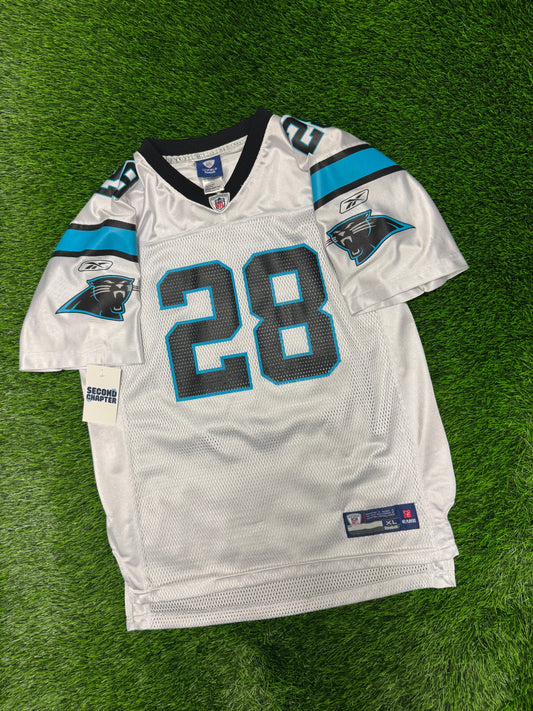 Carolina Panthers Jonathan Stewart #28 Vintage Reebok NFL Jersey (Youth XL)
