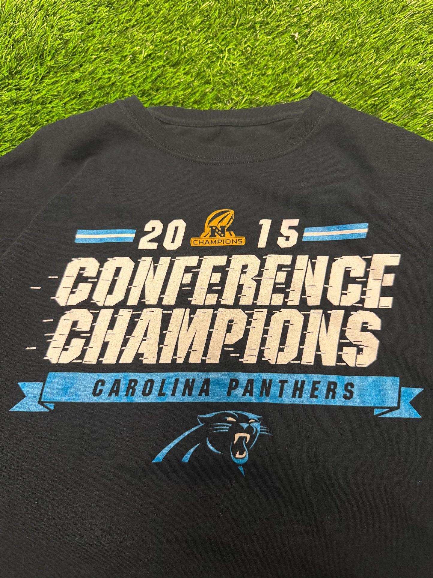 2015 Carolina Panthers NFC Champions Black Tee (L)