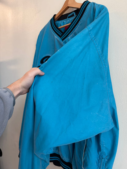00s Carolina Panthers Faded Blue Tail Swoop Windbreaker (XL)