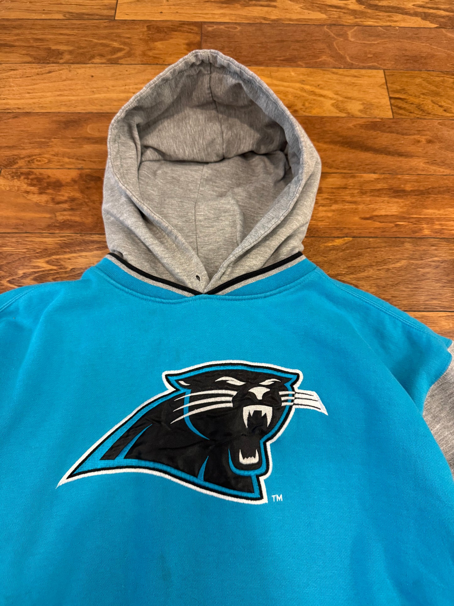 90s Carolina Panthers Starter Two Tone Hoodie (M)