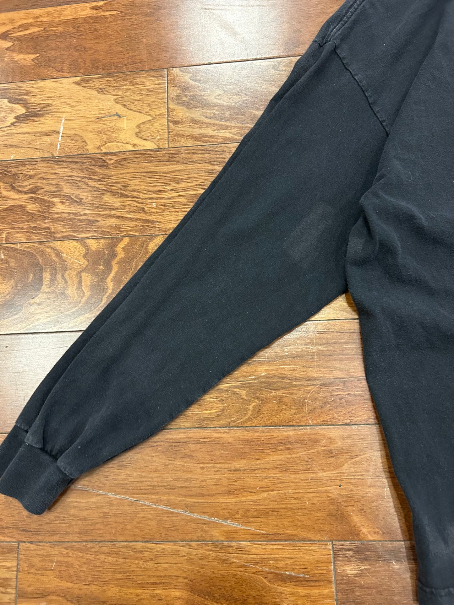 00s Carolina Panthers Faded Black Long Sleeve Shirt (XL)