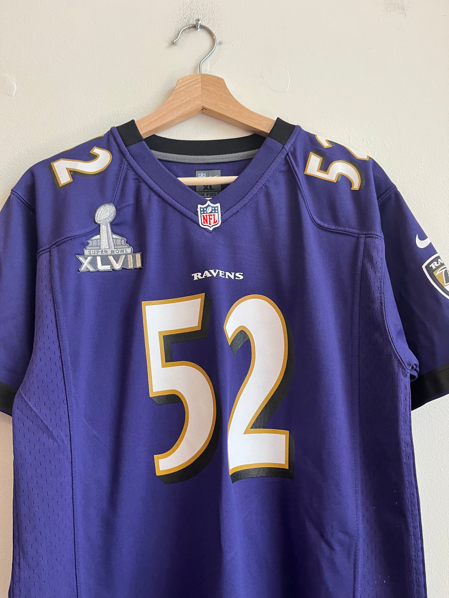 Baltimore Ravens Super Bowl XLVII Ray Lewis Youth Jersey (Youth XL)