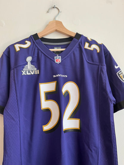 Baltimore Ravens Super Bowl XLVII Ray Lewis Youth Jersey (Youth XL)