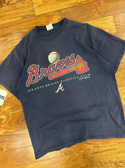 2000 Atlanta Braves MLB Faded Spell Out Tee (L)
