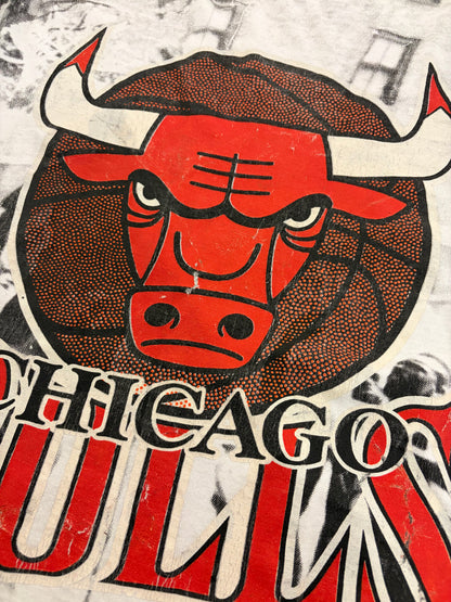 90s Chicago Bulls Street Basketball Cropped AOP Tee (L)