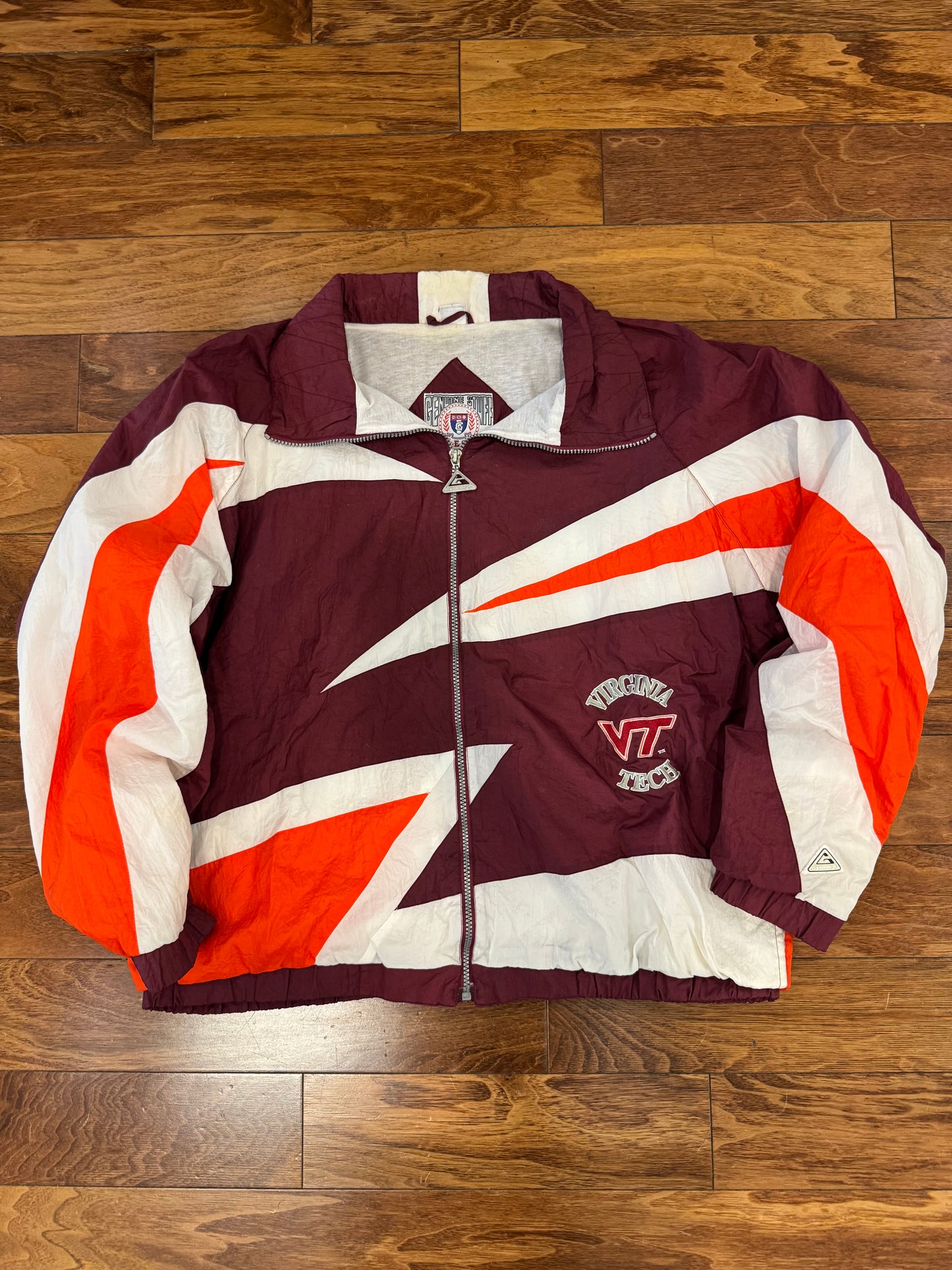 90s Virginia Tech Genuine Stuff Vintage Windbreaker (XL)