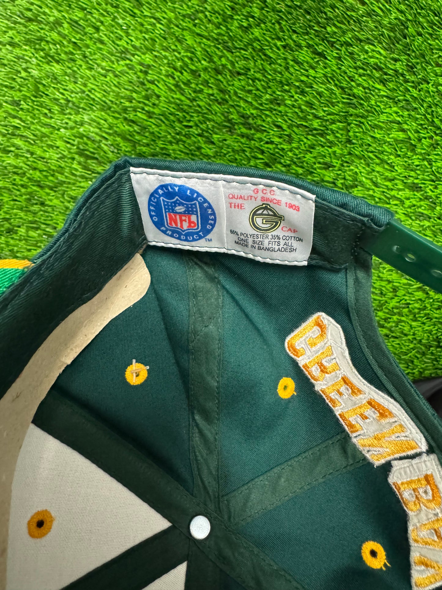 90s Green Bay Packers Spell Out Deadstock Youth Hat (Youth OSFA)
