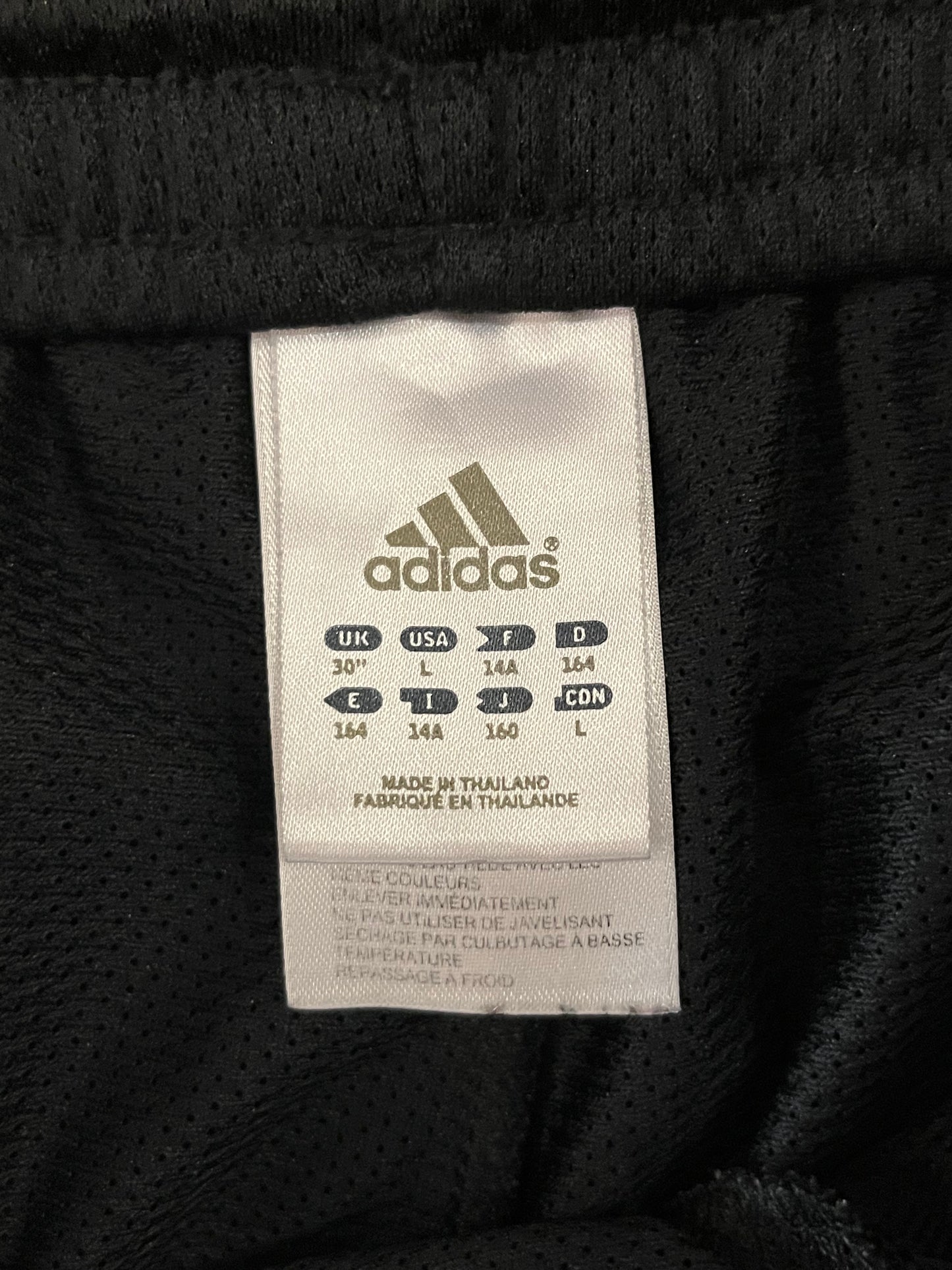 00s Adidas Baggy Black Sweat Pants (Youth L)