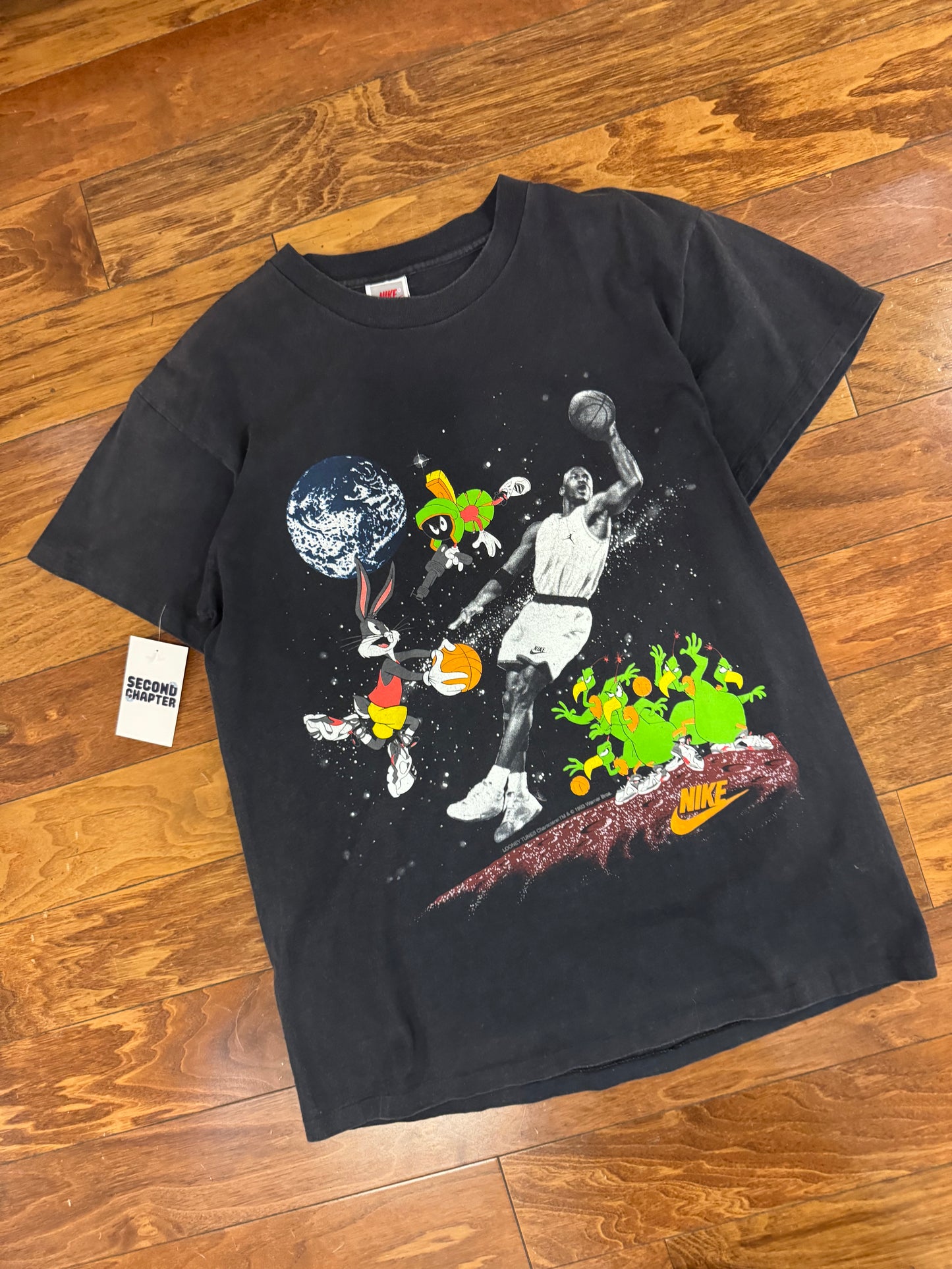1993 Nike Michael Jordan Space Jam Looney Tunes Vintage Tee (XL)