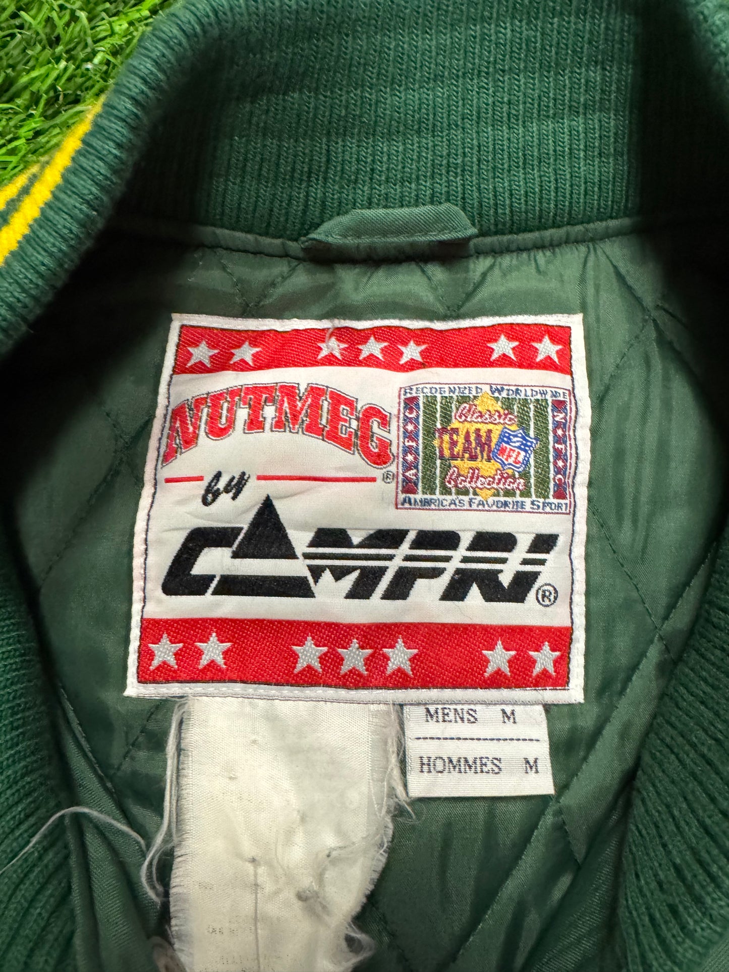 90s Green Bay Packers Nutmeg Puffer Jacket (M)