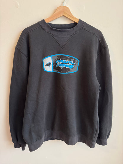 00s Carolina Panthers Reebok Spell Out Crewneck (M)