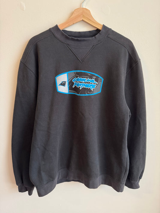 00s Carolina Panthers Reebok Spell Out Crewneck (M)