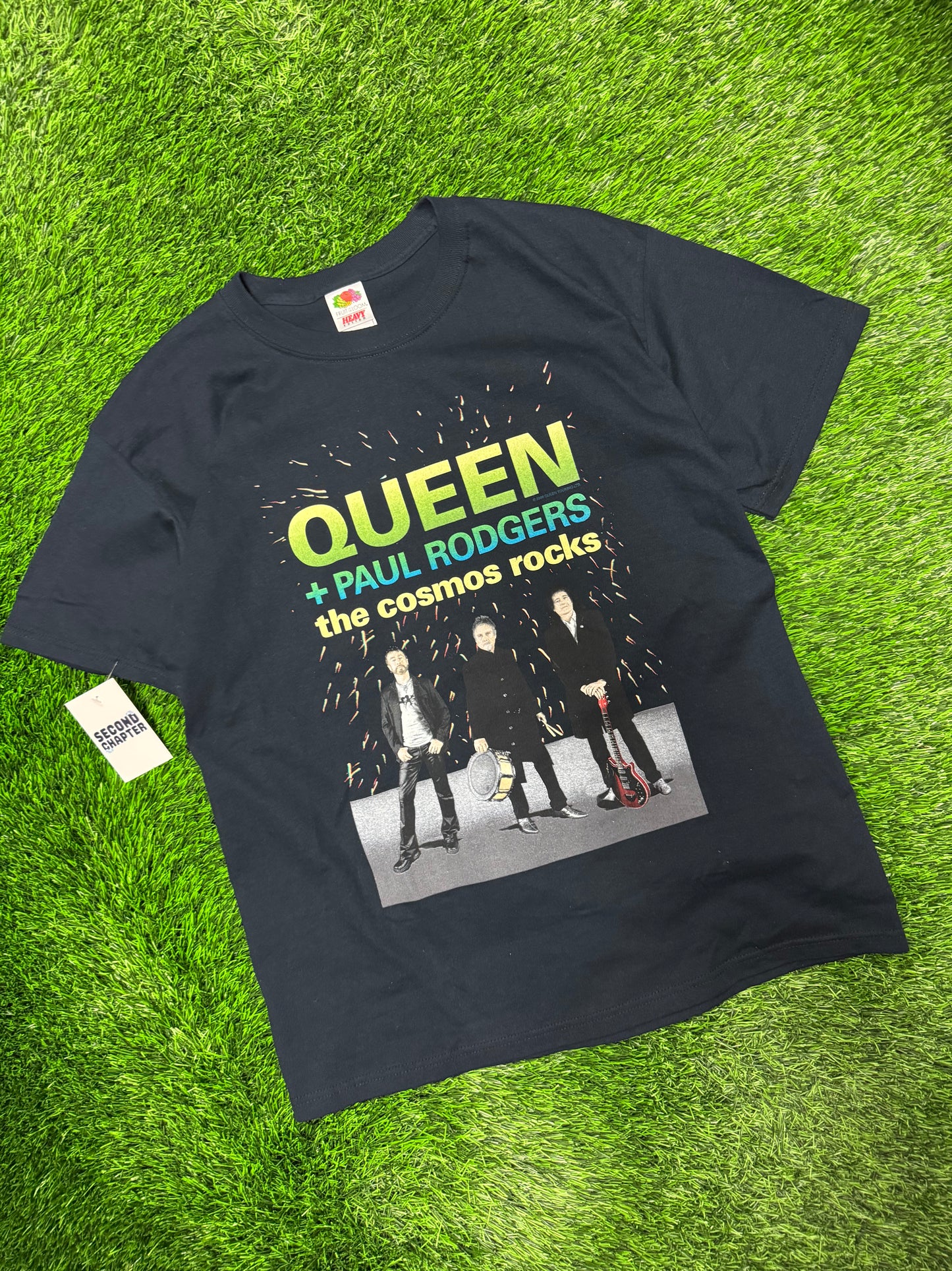 2008 Queen + Paul Rogers "The Cosmo Rocks" Band Tour Tee (L)