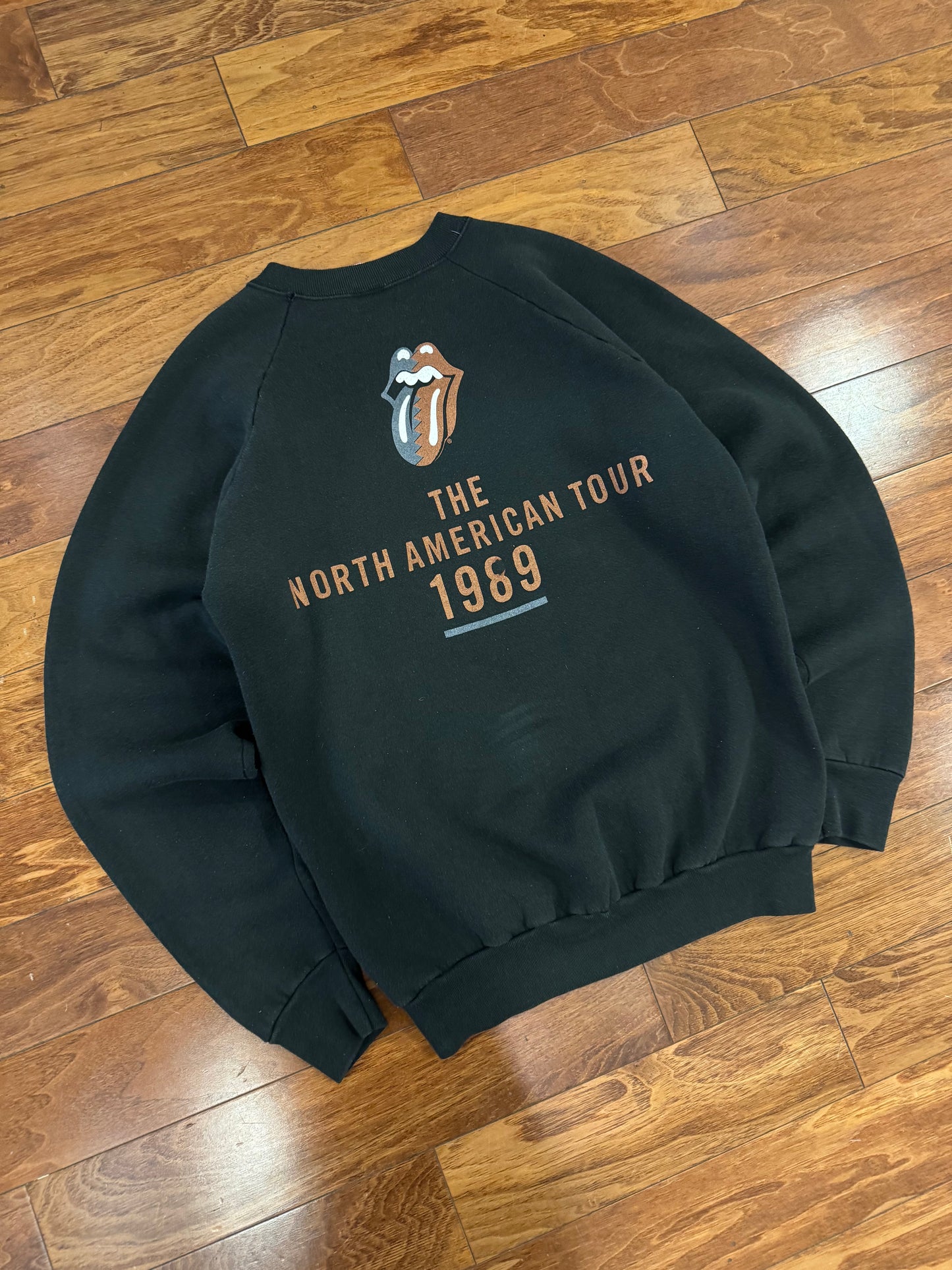 1989 Rolling Stones Vintage Band Music Crewneck (L)