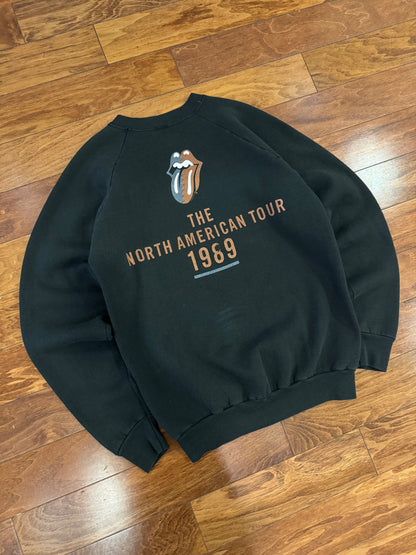1989 Rolling Stones Vintage Band Music Crewneck (L)