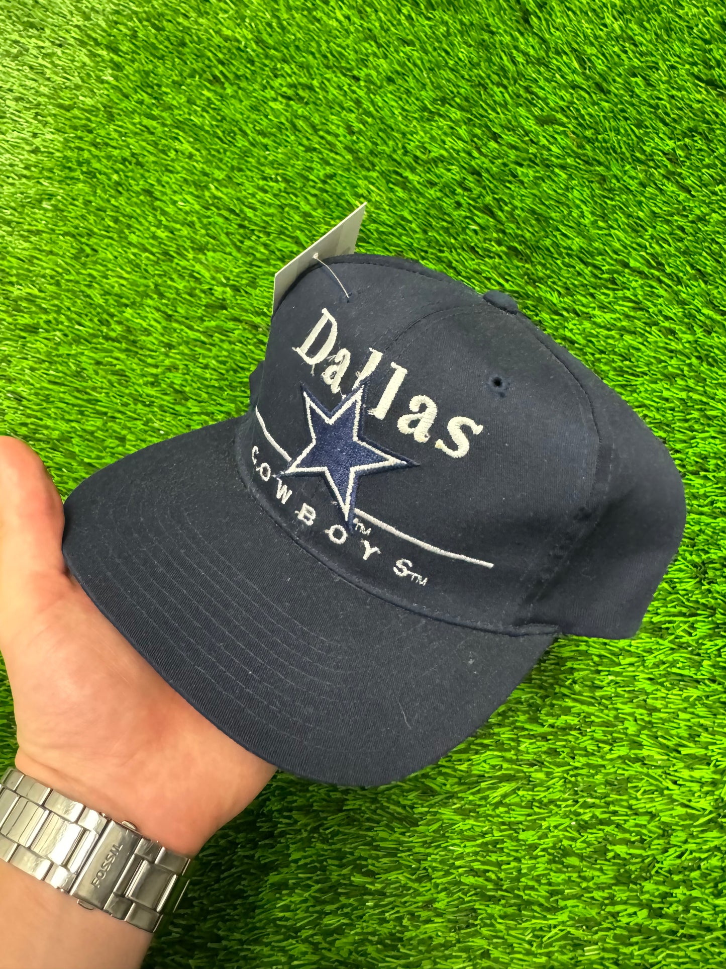 90s Dallas Cowboys Eastport Vintage NFL Snapback Hat (OS)