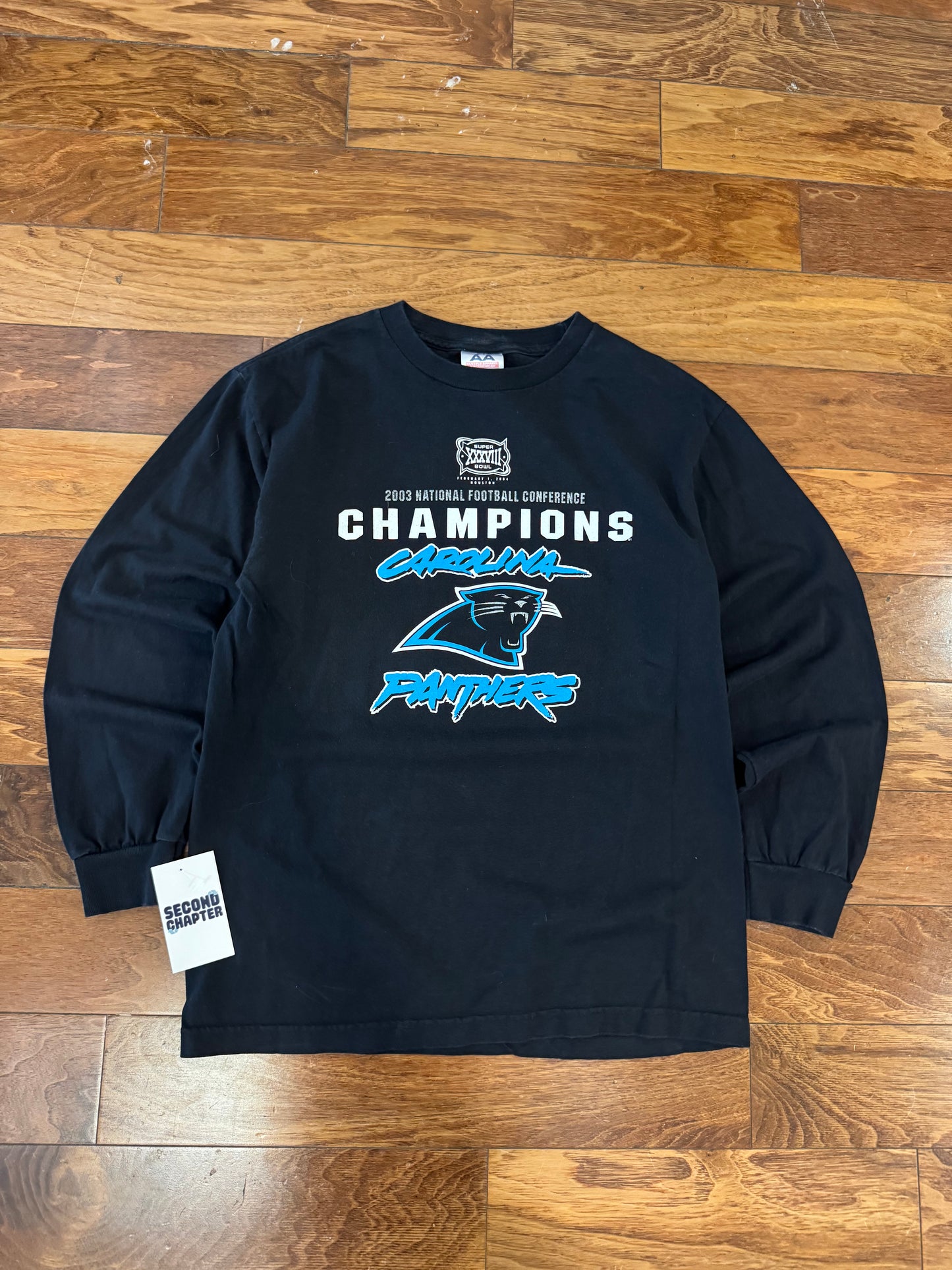 2003 Carolina Panthers Conference Champs Long-Sleeve (M)