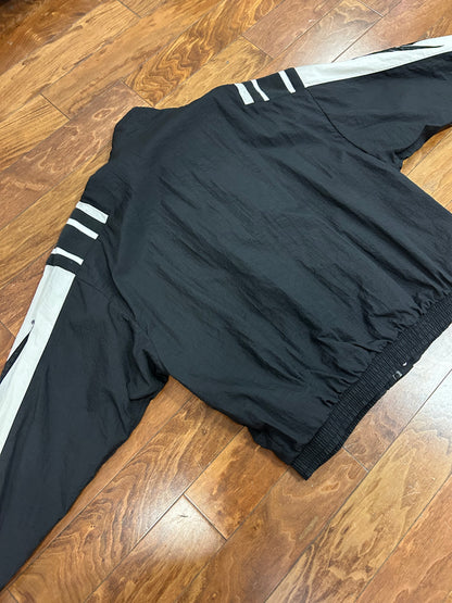 00s Reebok Vintage Black & White Windbreaker (XL)