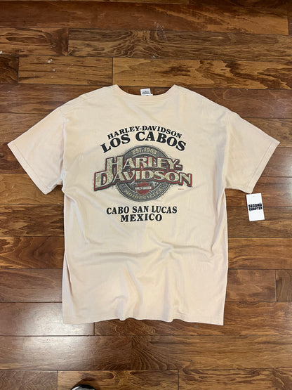 2005 Harley Davidson Cream Los Cabos Mexico Tee (XL)