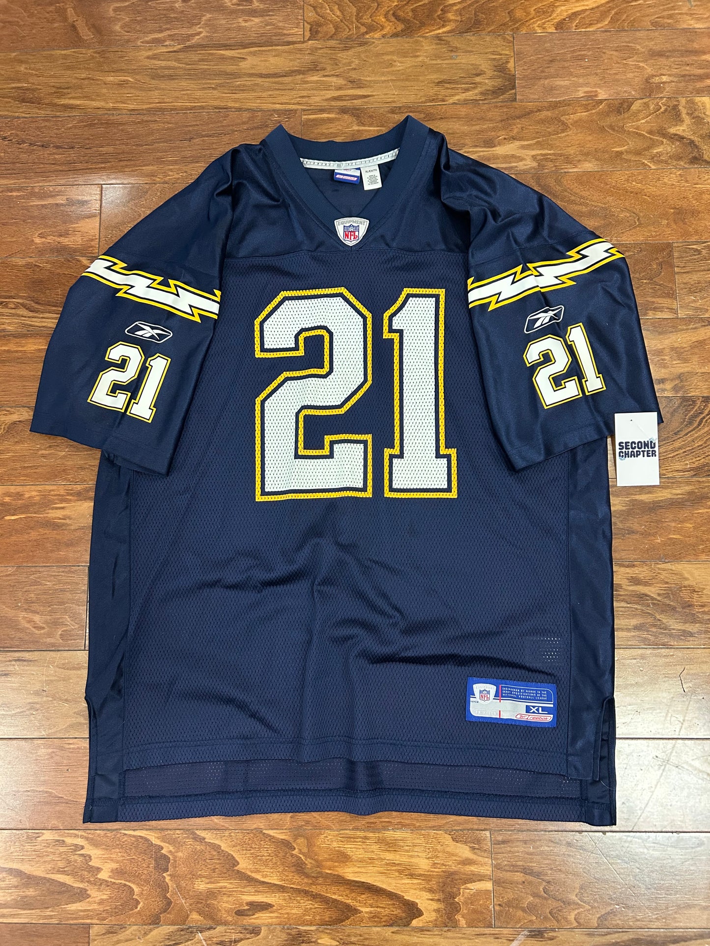 00s San Diego Chargers LaDainian Tomlinson #21 Vintage NFL Reebok Jersey (XL)