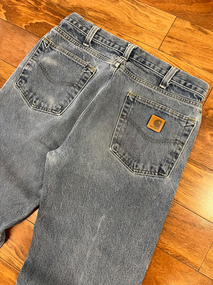 Carhartt Mid Wash Blue Jeans (32 x 32)