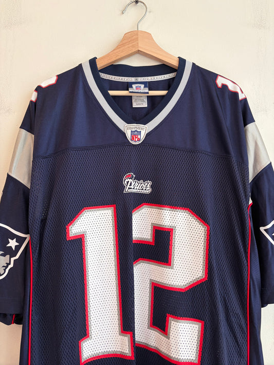 00s New England Tom Brady Reebok Home Jersey (XL)