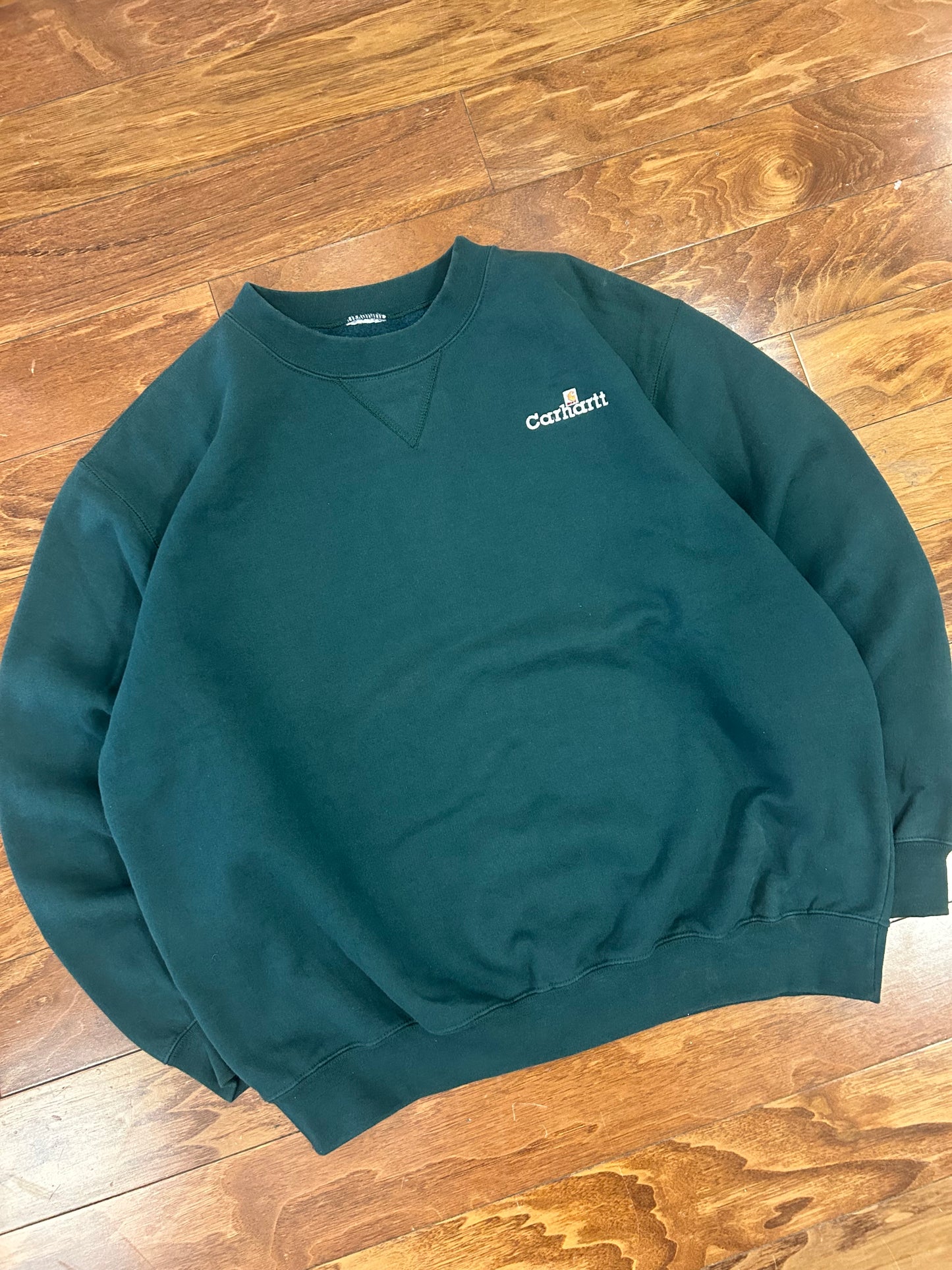 90s Carhartt Forest Green Crewneck (XL)