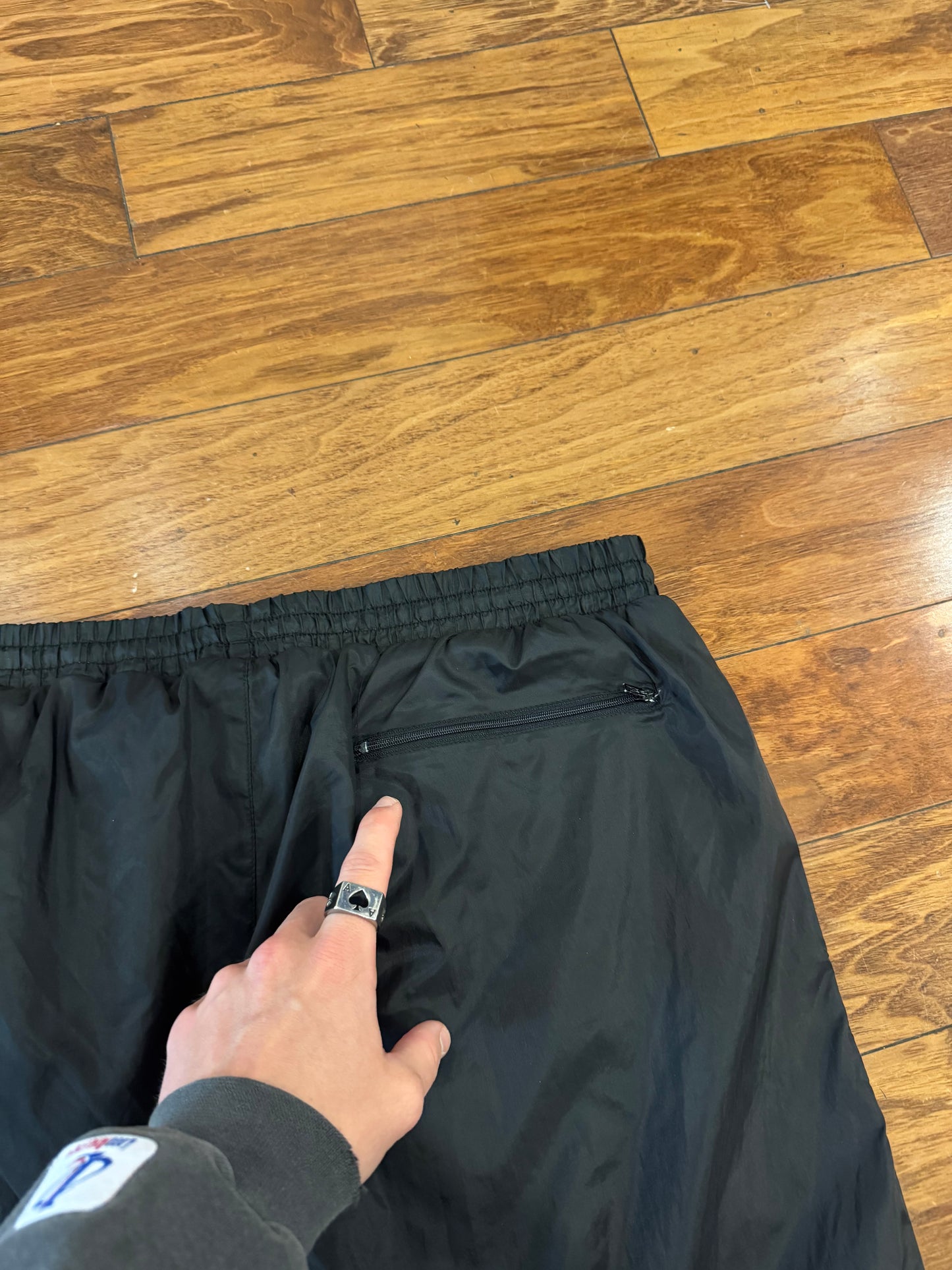90s Carolina Panthers Game Day Black Essential Track Pants (XL)