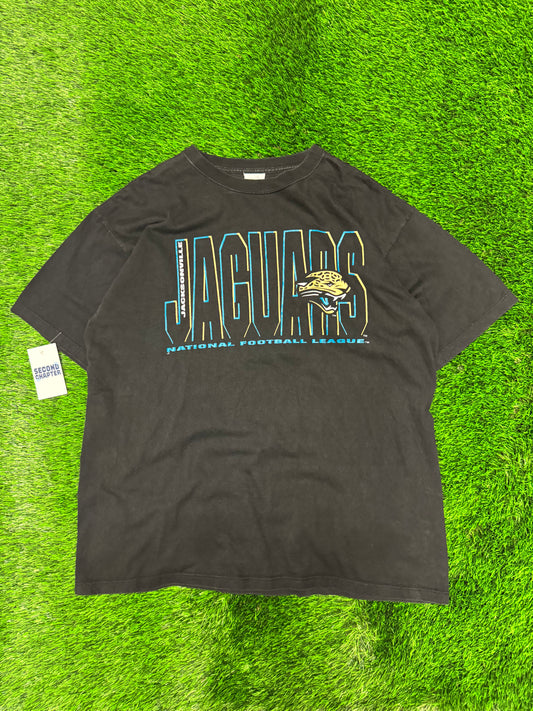 Jacksonville Jaguars Majestic Spell Out Tee (XL)
