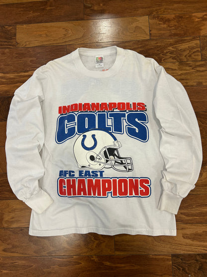 00s Colts AFC East Champions Long Sleeve Tee (XL)