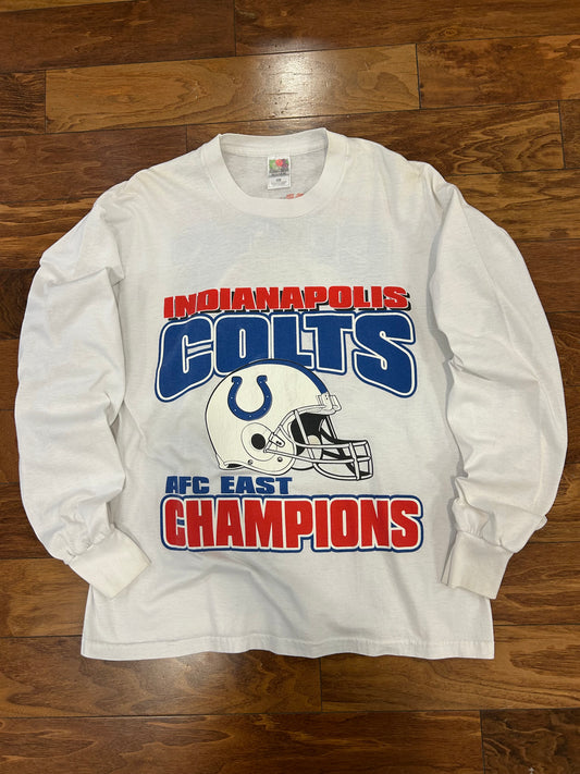 00s Colts AFC East Champions Long Sleeve Tee (XL)