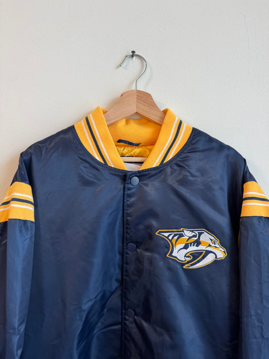 00s Nashville Predators Starter Satin Jacket (XXL)