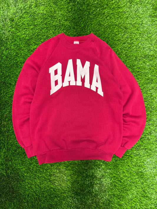 80s University of Alabama "BAMA" Spell Out Vintage Crewneck (L)