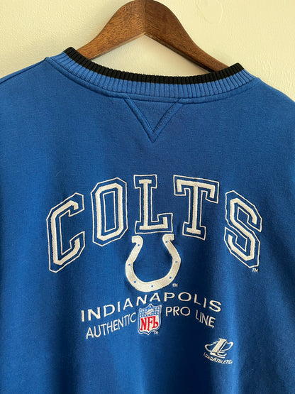 90s Indianapolis Colts Logo Ahtletic Embroidered Crewneck (XL)