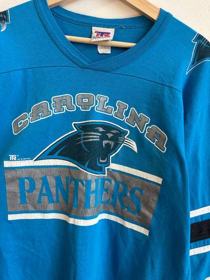 1994 Carolina Panthers 1/4th Sleeve Team Rated Shirt (Youth L)