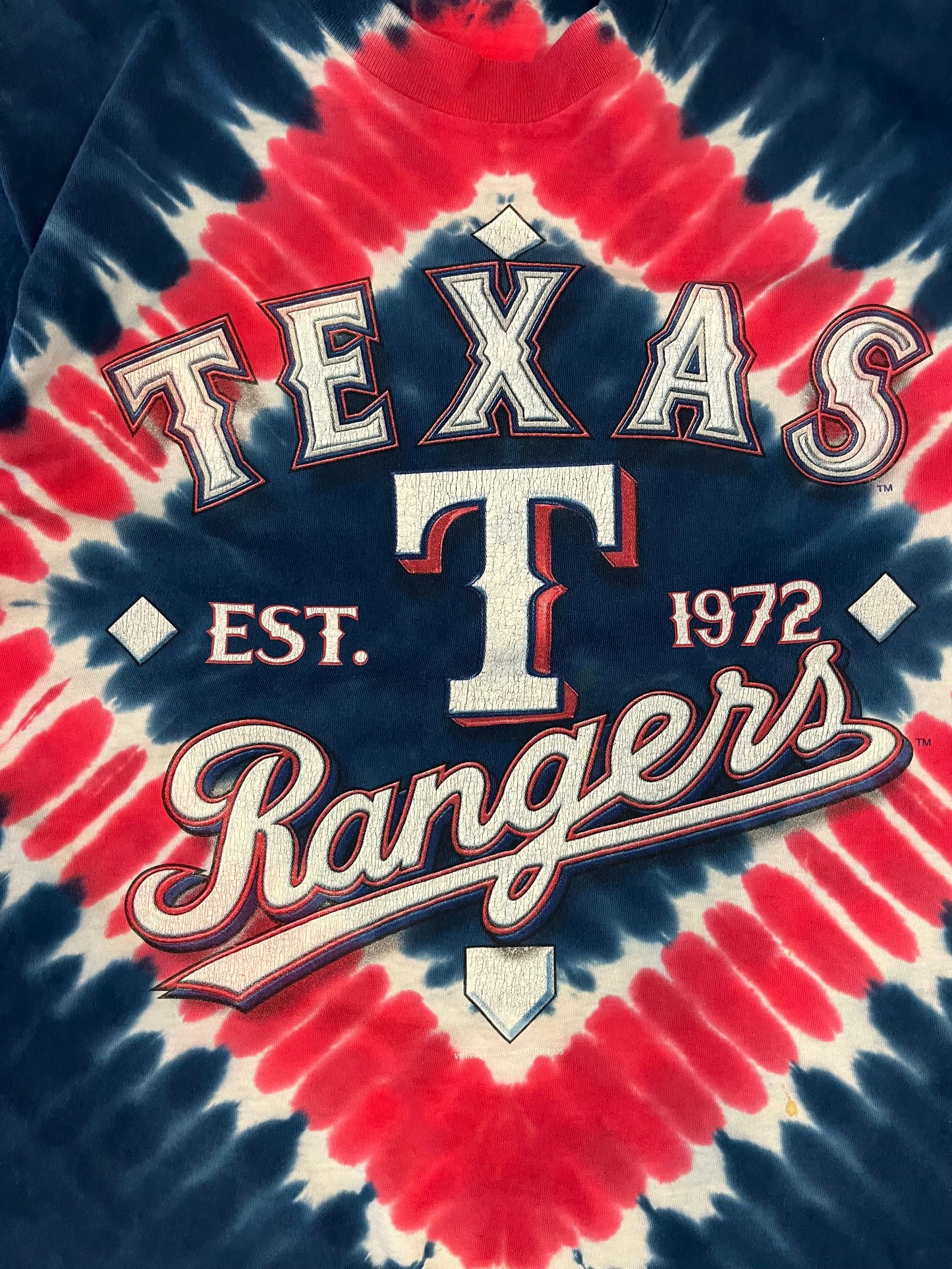 2005 Texas Rangers Tie Dye Tee (M)