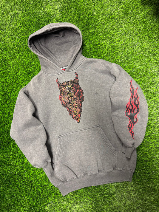 00s JNCO Dragon Flames Vintage Hoodie (S)