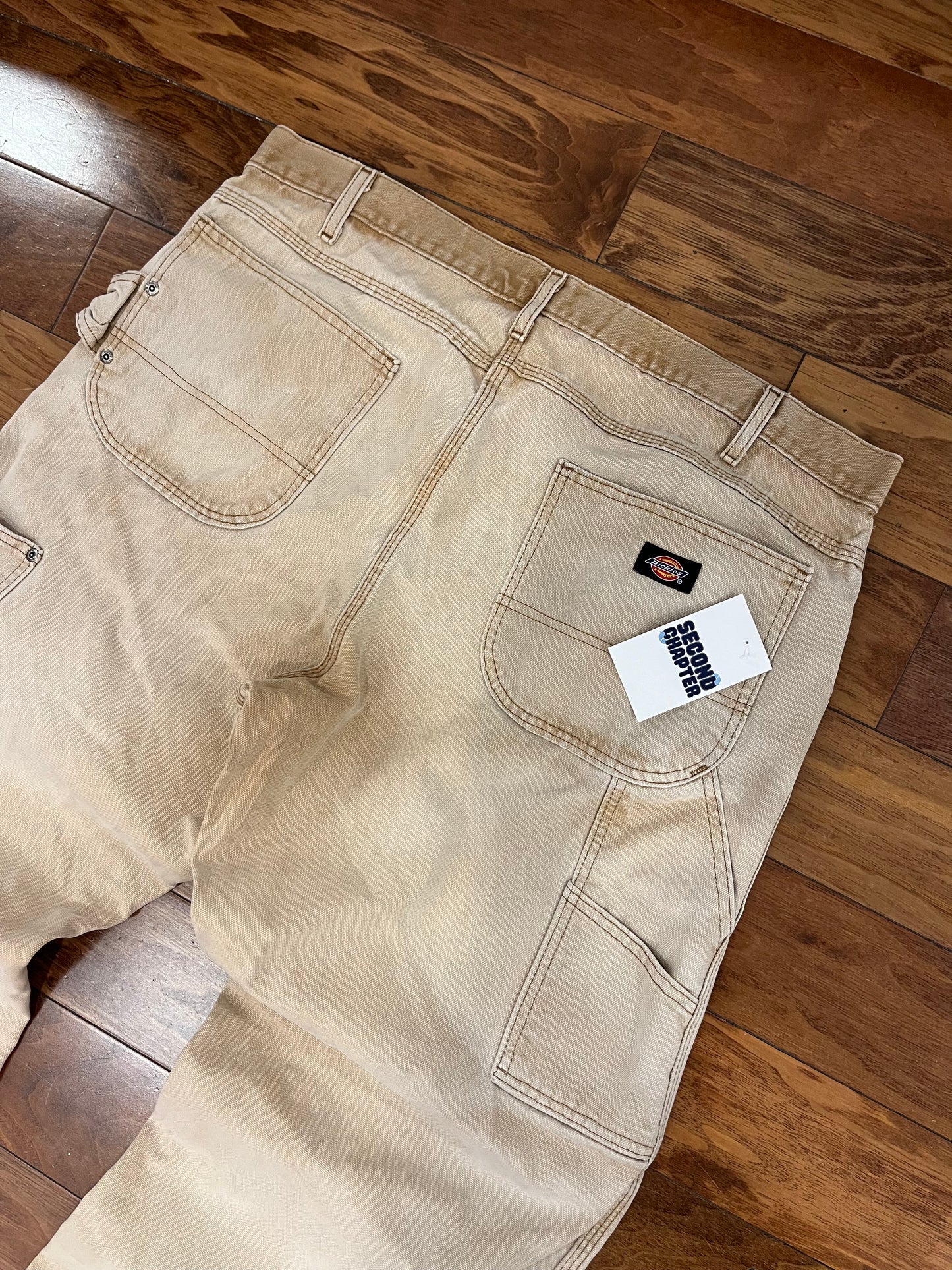 Dickies Black Tab Faded Tan Carpenter Pants (38 x 30)