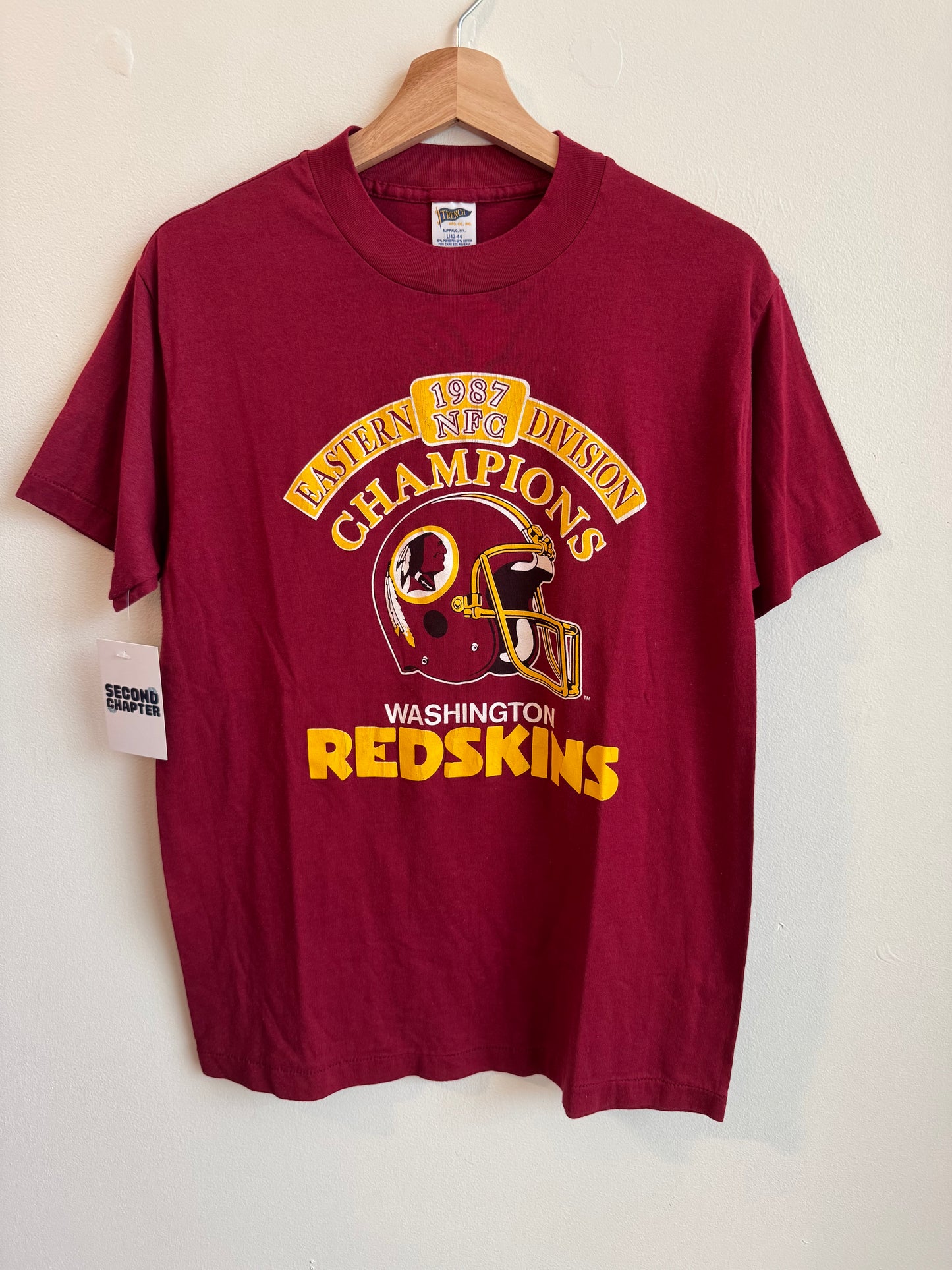 1987 Washington Redskins Eastern Division Champs Tee (L)
