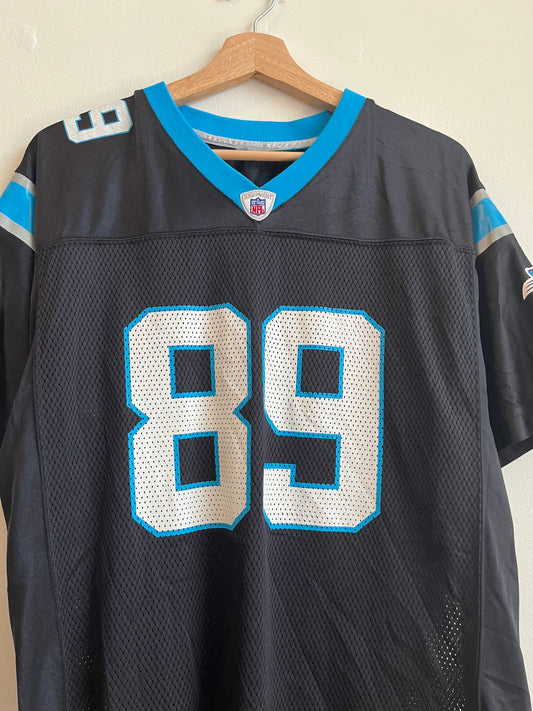 2010s Carolina Panthers Steve Smith Home Reebok Jersey (Youth XL)