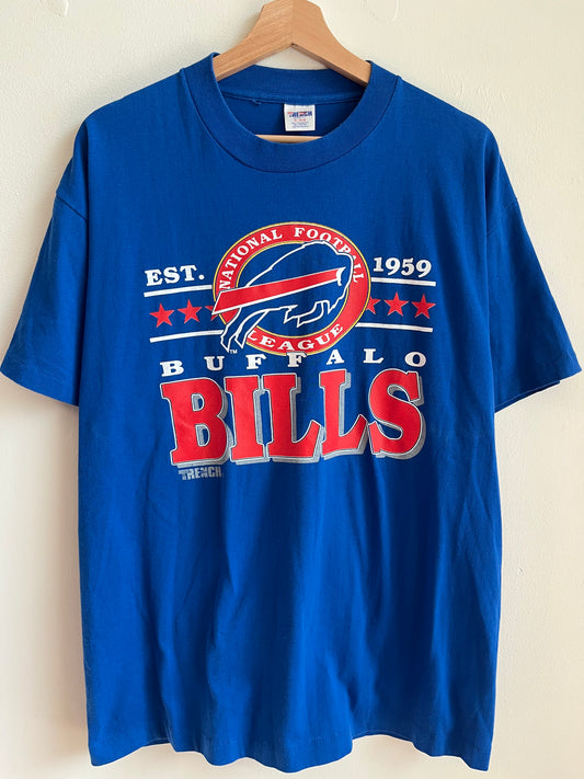 90s Buffalo Bills Vintage Trench Tee (XL)