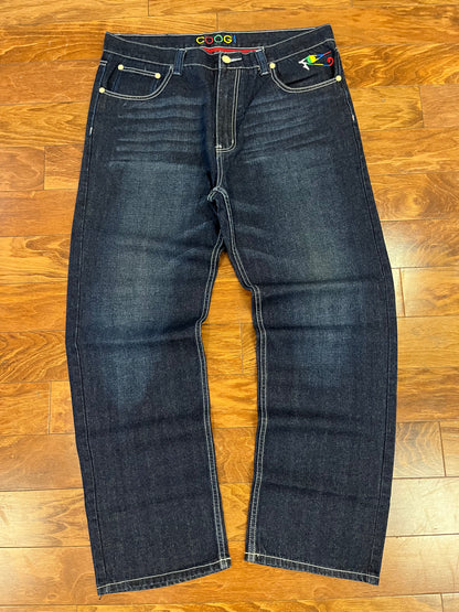 00s Coogi Egyptian Embroidered Jeans (38 x 34)