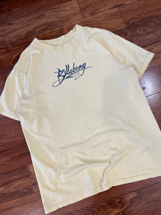 2010s Billabong Yellow Surf Tee (M)