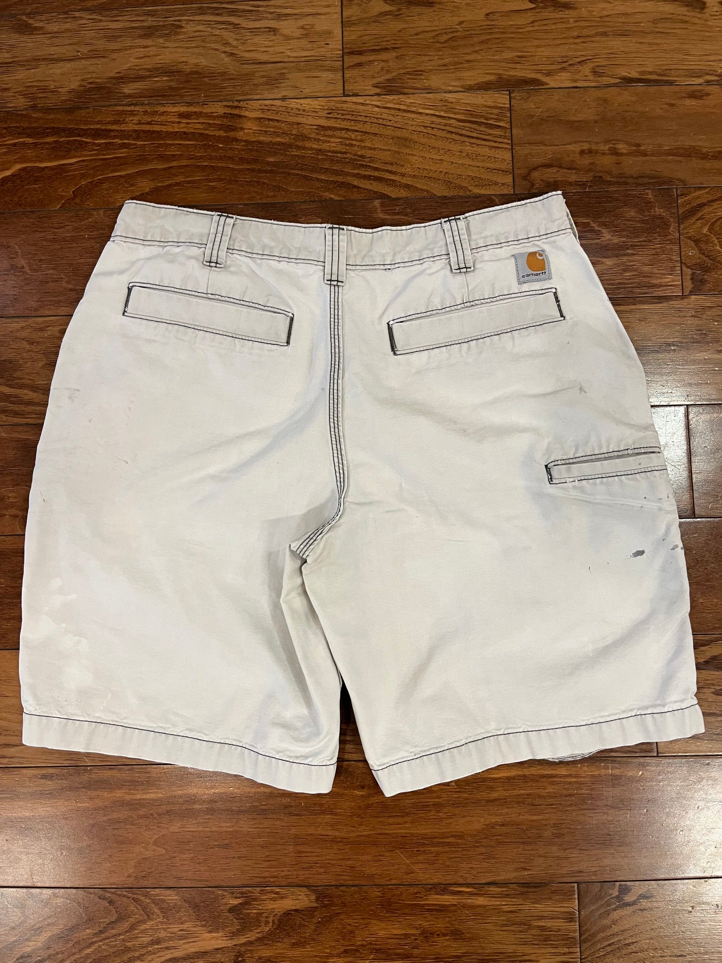 00s Carhartt White Paint Workwear Shorts (34)